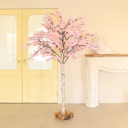 벚꽃 인조나무 조화나무 조화 꽃 장식 벚꽃나무 목대사방형 190cm